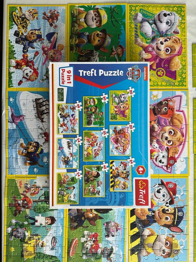 2st Trefl Pussel 9 i 1 Greta gris paw patrol