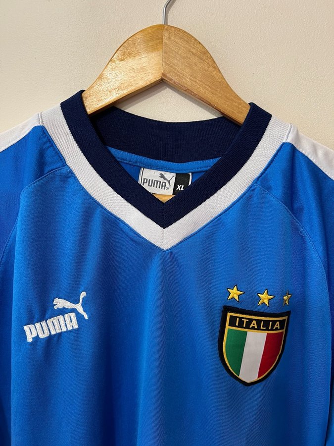 Vintage rare Italia Puma V-Neck football training jersey size XL