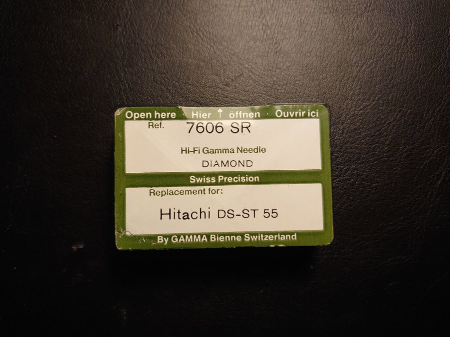 Hitachi DS-ST 55 ersättningsnål - Gamma Diamond Switzerland 7606 SR