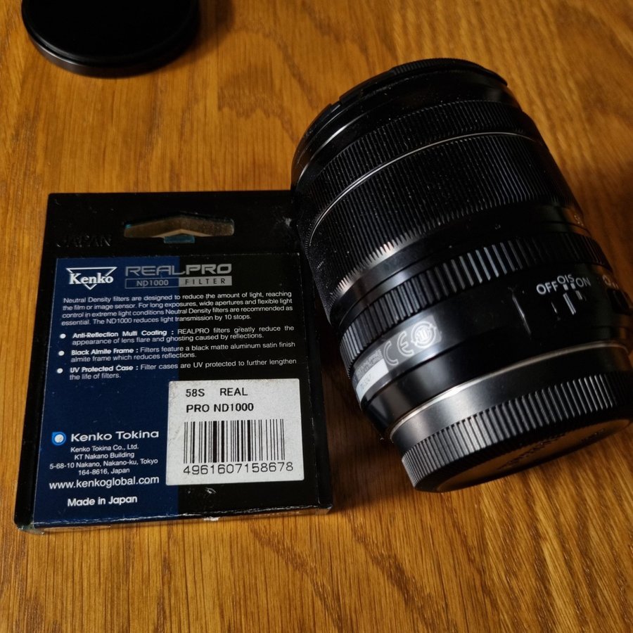 Fujifilm XF 18-55mm F28-4 R LM OIS Objektiv med ND filter och fodral
