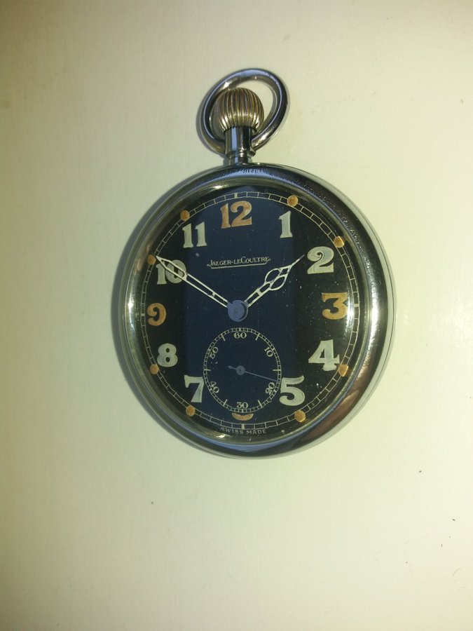 Military pocket watch Jaeger LeCoultre GSTP Switzerland for Great Britain