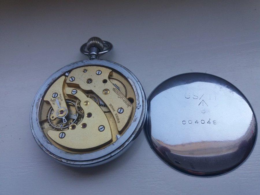 Military pocket watch Jaeger LeCoultre GSTP Switzerland for Great Britain