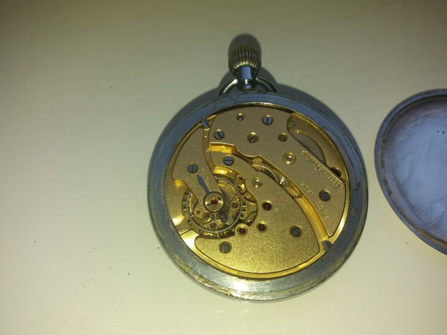 Military pocket watch Jaeger LeCoultre GSTP Switzerland for Great Britain