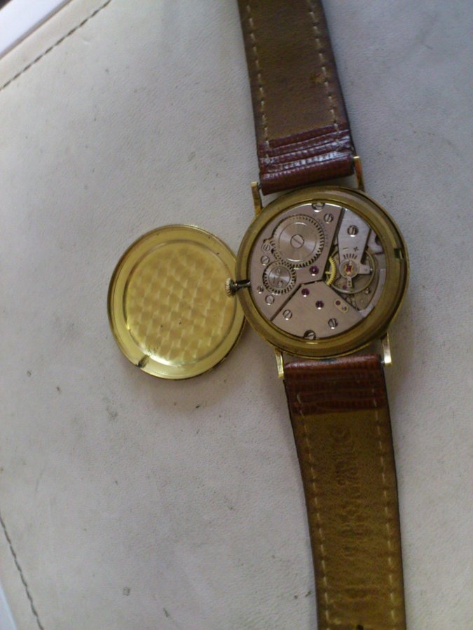 Gold '' 750 - 18 K '' wristwatch '' F A Z E T T A '' Diameter 34 mm