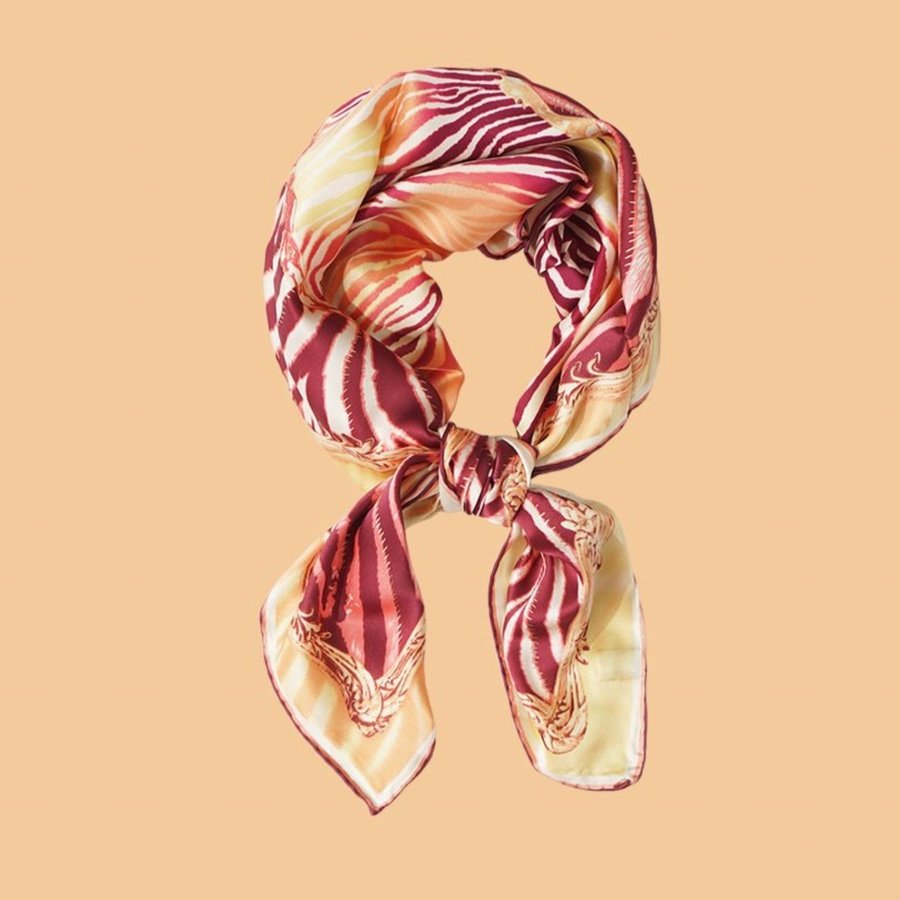 Silk Scarf- 100% Pure Silk Vintage Style Scarf|silkeschal|