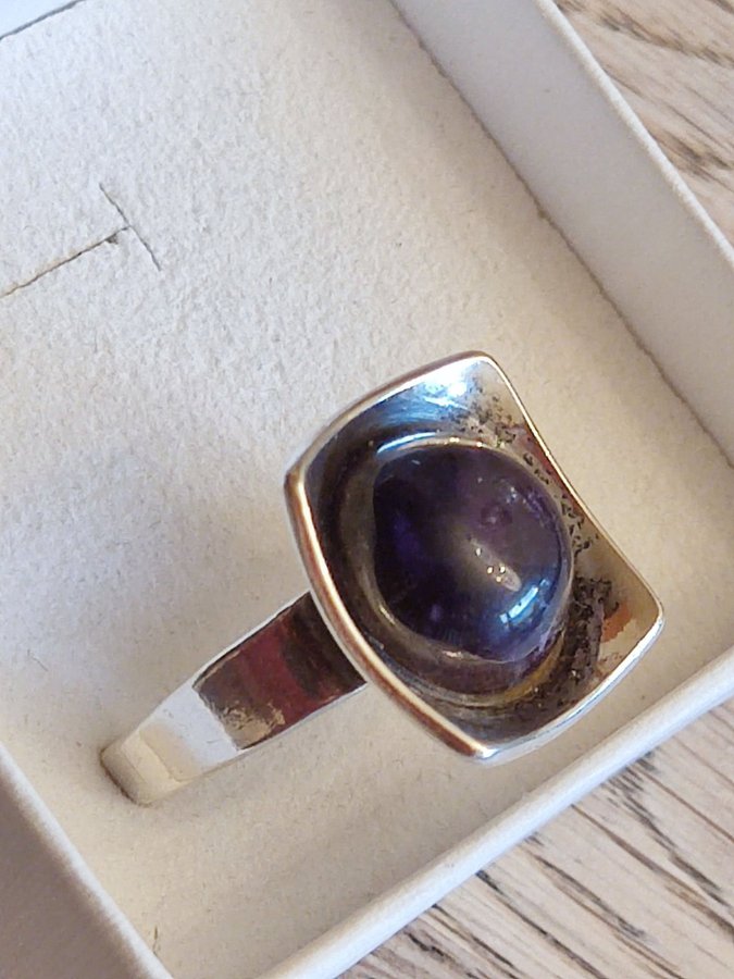 ALTON SILVER RING MED BERGKRISTALL