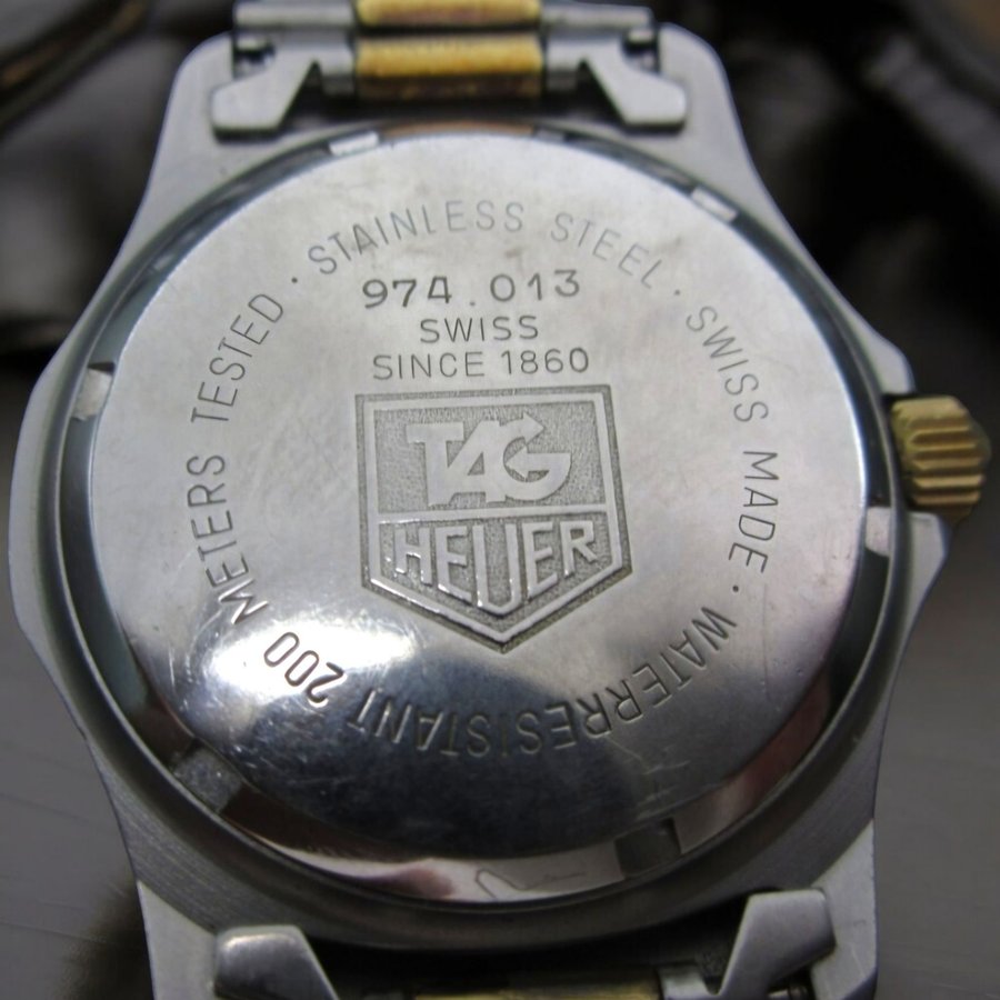 Vintage golden line tag heuer 2000