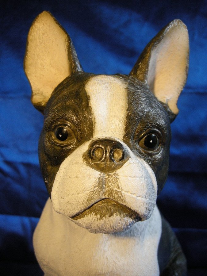 Bostonterrier Stor fin hund-figurin Charmig