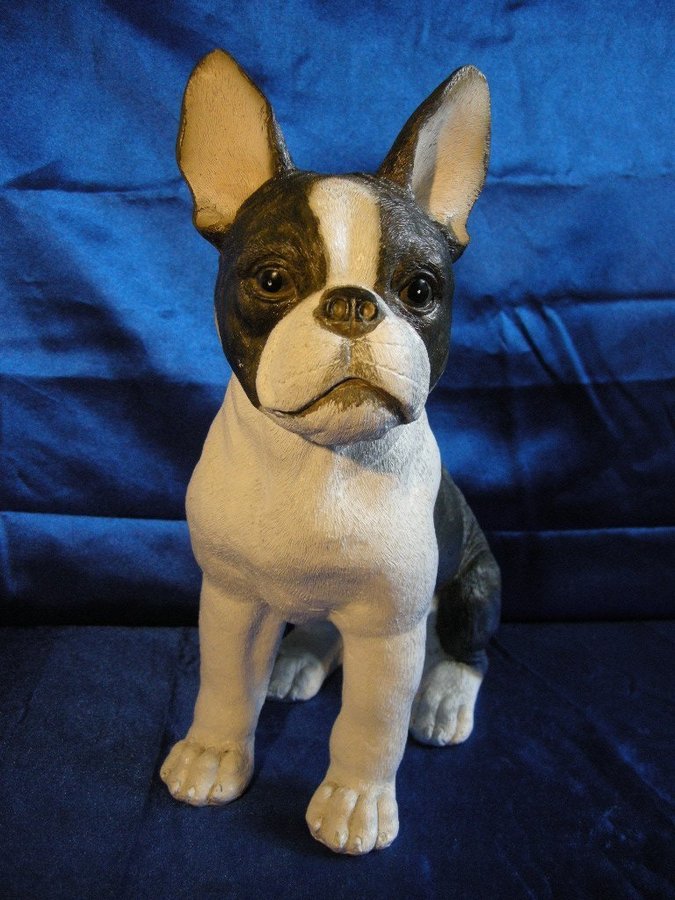 Bostonterrier Stor fin hund-figurin Charmig