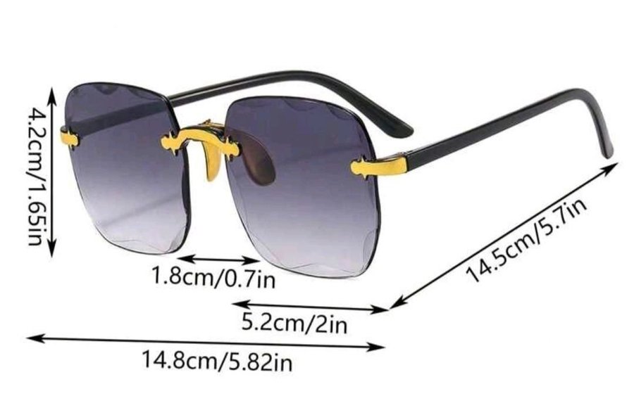 Solglasögon NYA m grårosa transparenta glas i Snygg design Jättefin modell