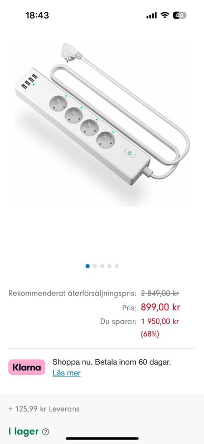 Prokord Smart Home WiFi Power Strip + USB