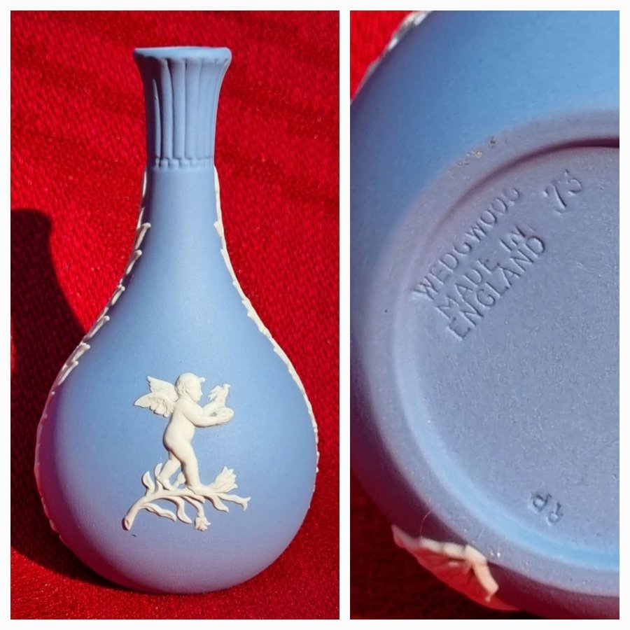 VAS + FAT av Jasperware Wedgwood England - Mycket fint skick