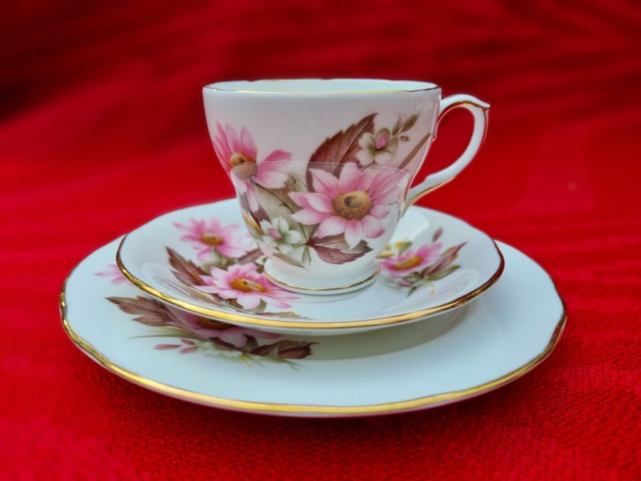 TRIO Duchess Bone China England - Cup  Saucer and assiette