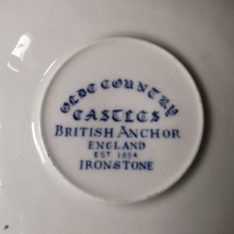 Olde Country Castles Tekopp Staffordshire Ironstone engelskt porslin kaffekopp