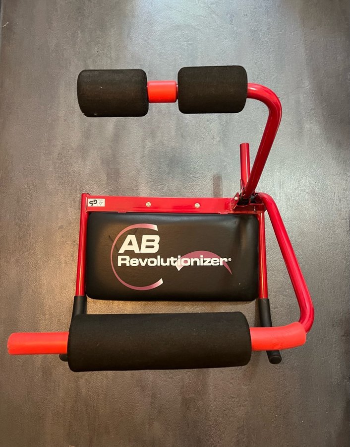 Ab Revolutionizer magtränare + röd nackkudde gym redskap