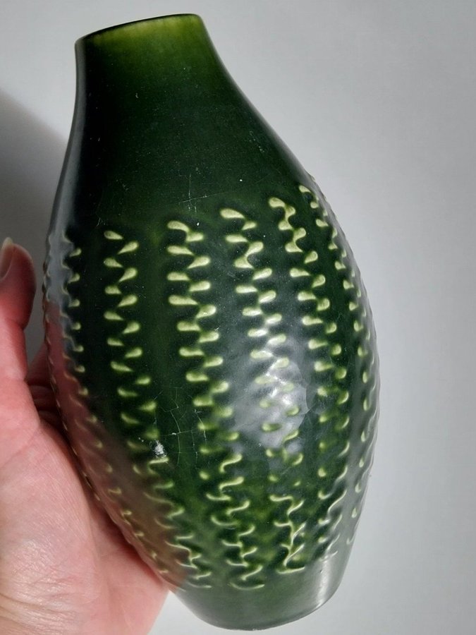 Very Old Rare Knabstrup Danmark Keramisk Vas No350 Gammal Keramik Vase Vaser