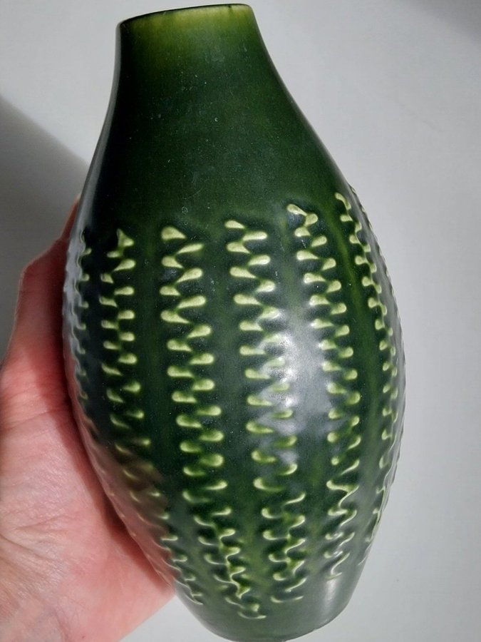 Very Old Rare Knabstrup Danmark Keramisk Vas No350 Gammal Keramik Vase Vaser