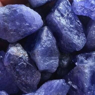 Äkta Tanzanite ädelstenar