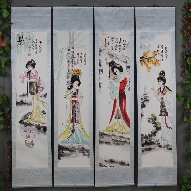 beautiful Chinese painting scroll