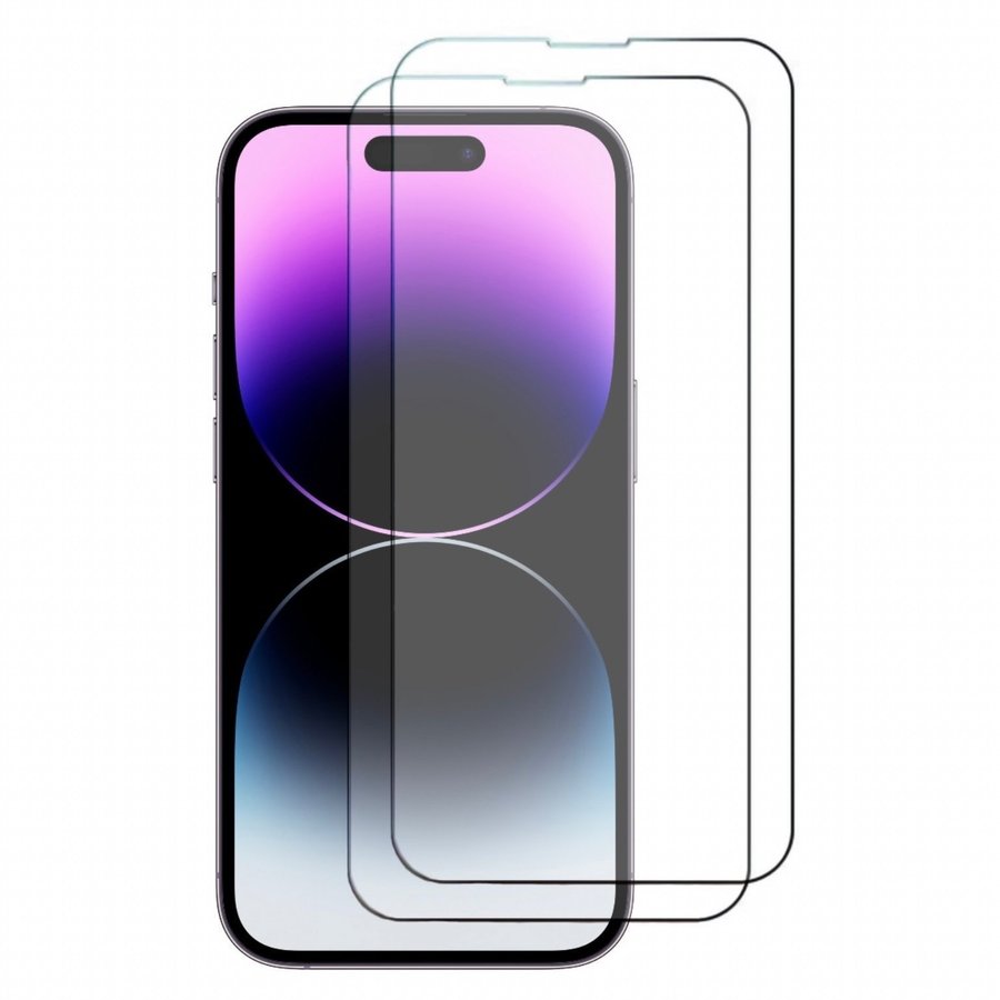 2-Pack iPhone 14 Pro Max - Härdat Glas Skärmskydd