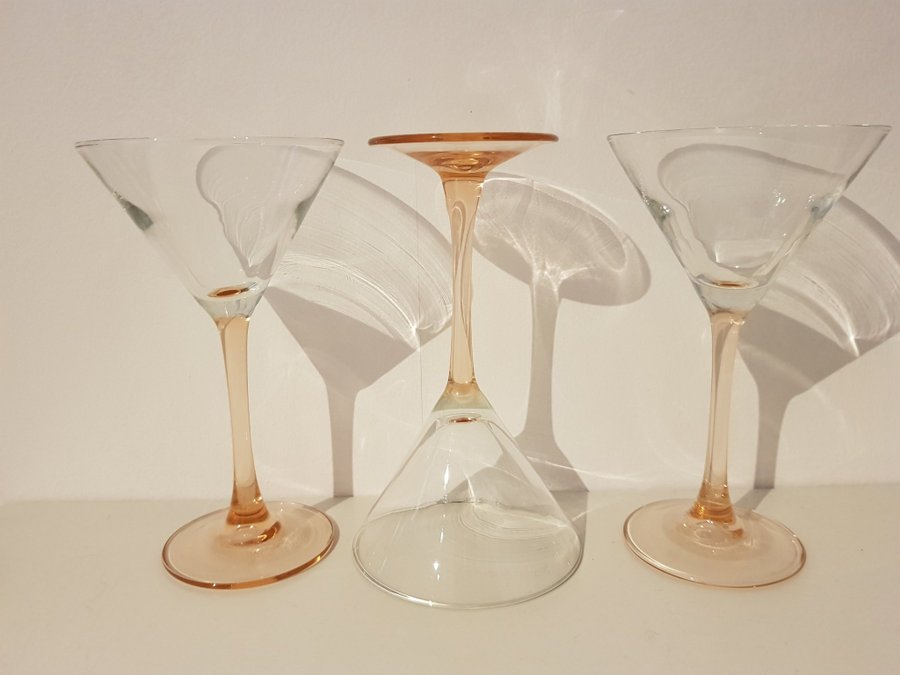 Martini glas Luminarc Pink blush 6st France rosa glas