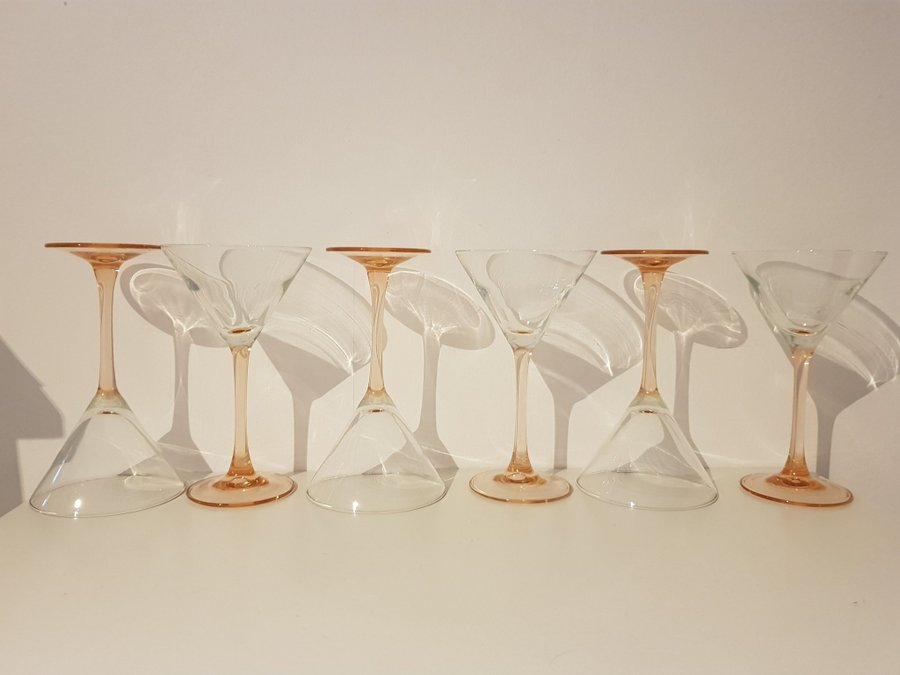 Martini glas Luminarc Pink blush 6st France rosa glas