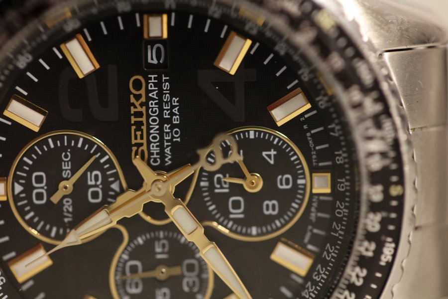 Seiko Chronograph 7T92-0CF0 -413mm - Stål- Gott skick - Servicebehov - Dec 2007