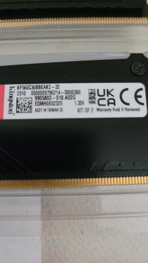 Kingston Fury Beast RGB 32GB DDR5 6000mhz cl36 (2x16GB)