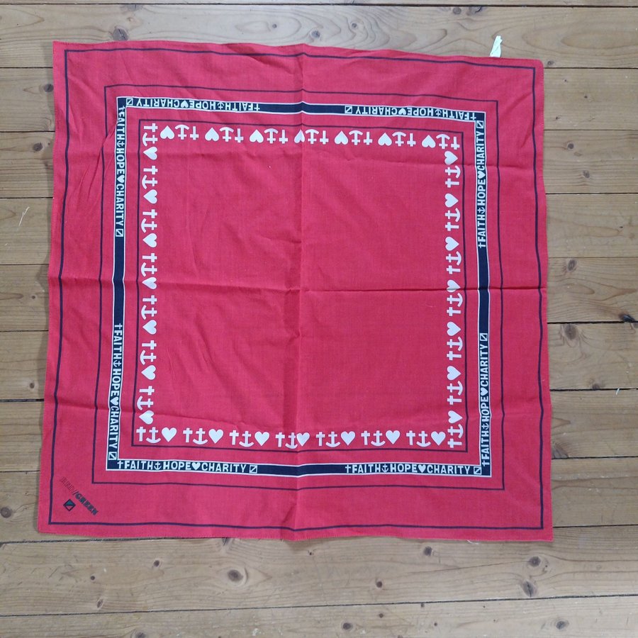 Röd scarve scarf sjal halsduk RedGreen Danmark