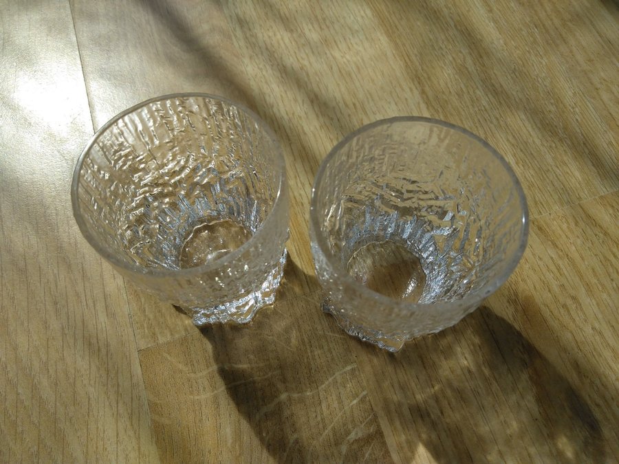 2 snapsglas "Aslak" TAPIO WIRKKALA Iittala