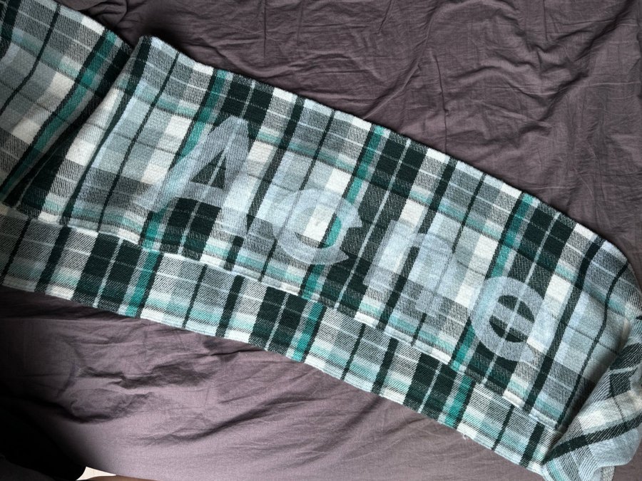 Acne Studios Skinny check scarf mint/pastel green wool 100% 2 meters
