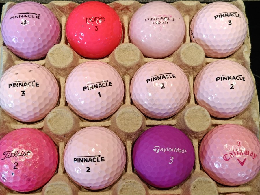 20st Rosa golfbollar i Mycket Bra skick (A/b-klass)