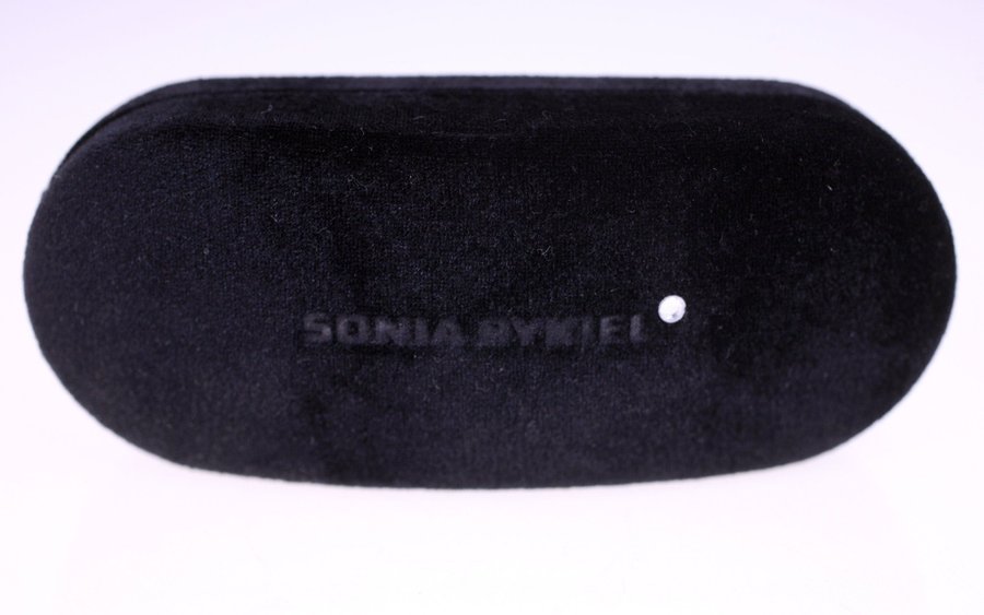 Sonia Rykiel vintage black sunglasses case with crystal-circa 1980s/1990s-130g