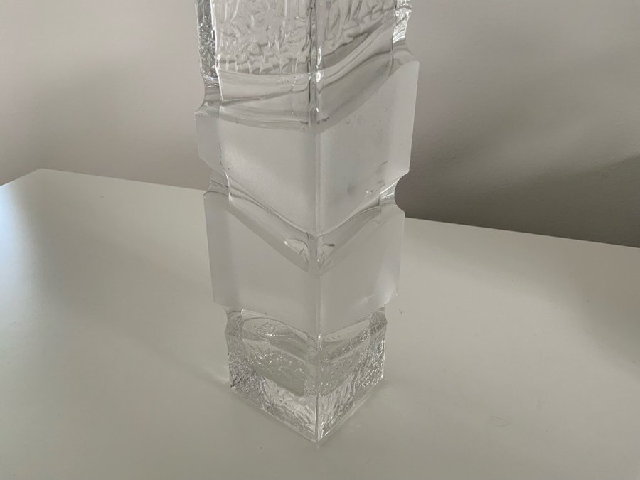 Warmensteinach Glaswerke - Tysk Op-Art kristallvas från 1970-talet