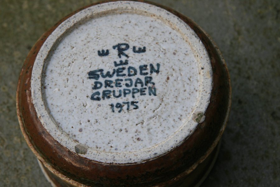 Stor skål i keramik Drejargruppen Rörstrand 1975