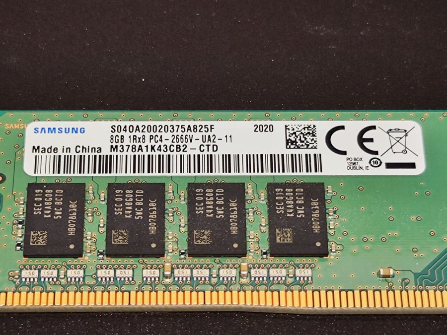 Samsung M378A1K43CB2-CTD RAM-minnen 8 GB DDR4 2666 MHz 288-pin DIMM