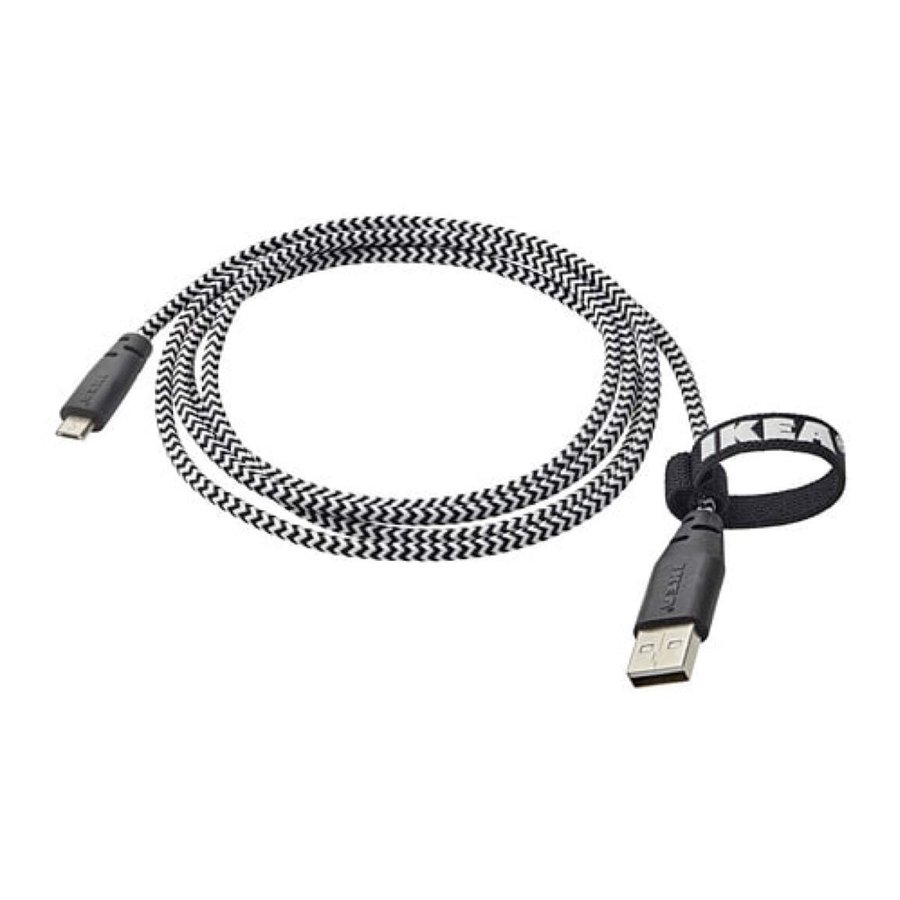 Ikea Lillhult USB-kabel till mikro-USB 80409622 - Längd: 150 cm