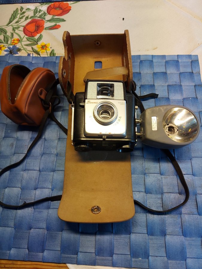 Kodak Brownie Starlet kamera med blixt