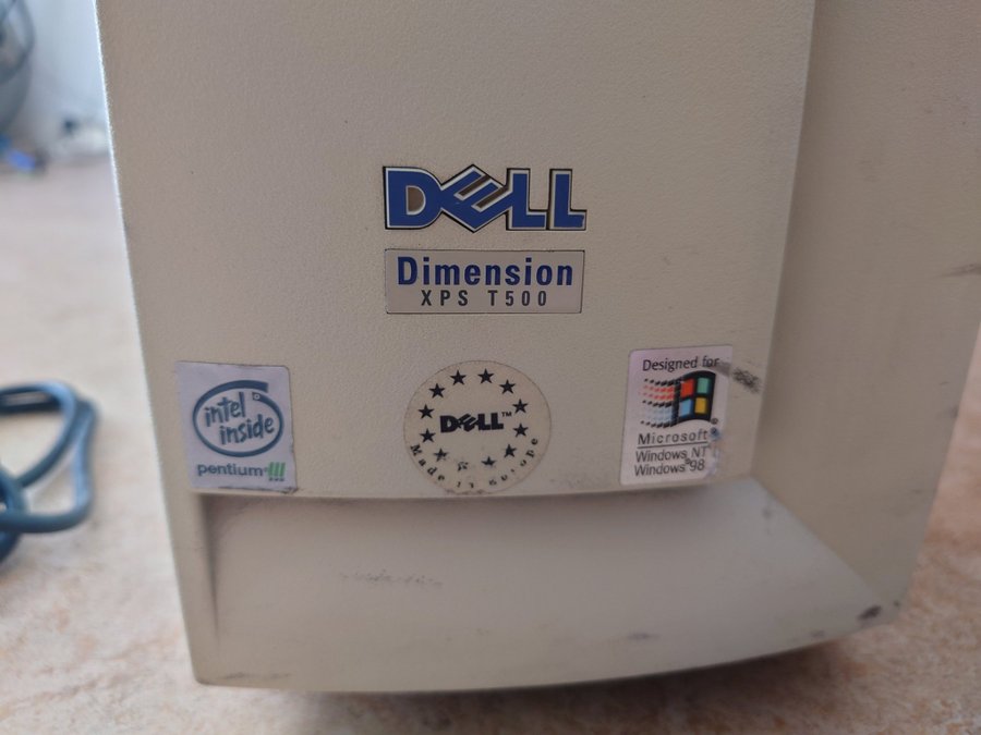 Retrodator! Dell Dimension XPS T500! Fullt fungerande!