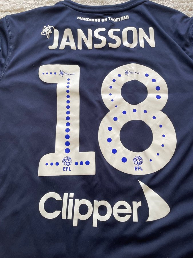 Pontus Jansson 18 Leeds borta 18/19 äkta