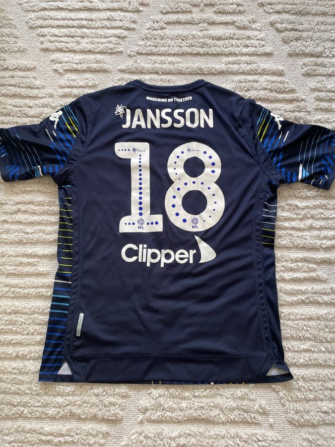 Pontus Jansson 18 Leeds borta 18/19 äkta