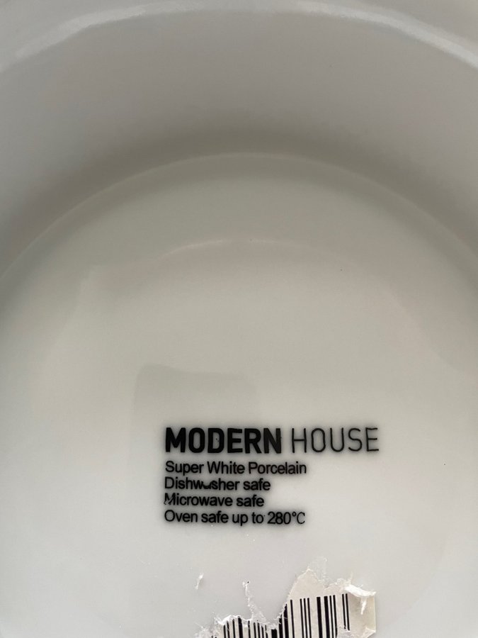 Modern House Snack- och Tapasfat 32cm Vit