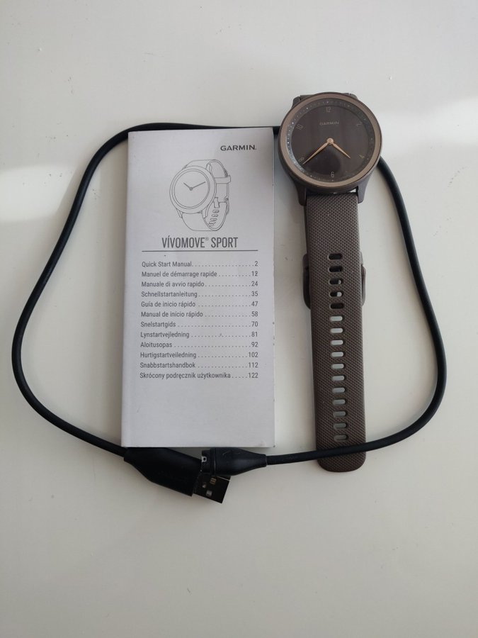 Garmin Vivomove Sport Smartwatch - Brun