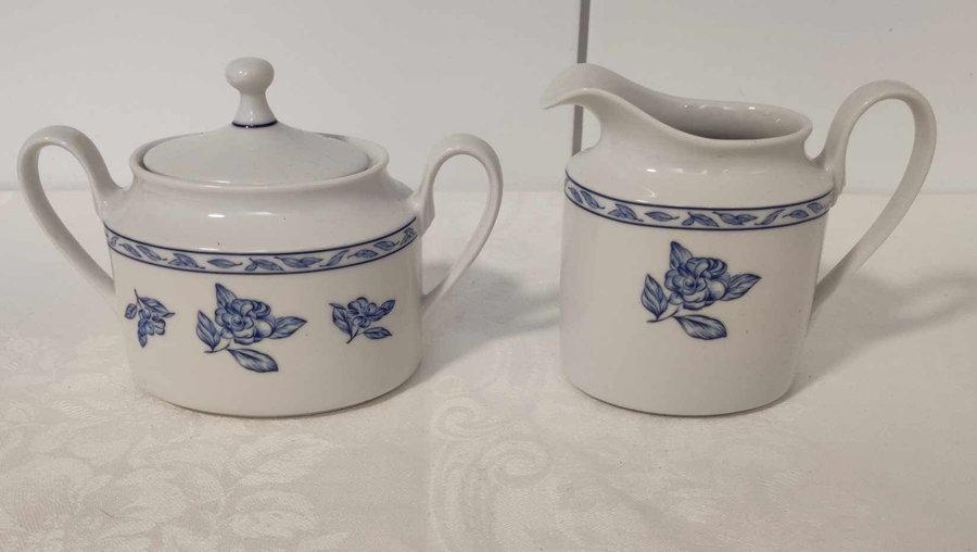 Rosenthal sockerskål mjölkkanna porslin serie Blue Elegance ~Vintage