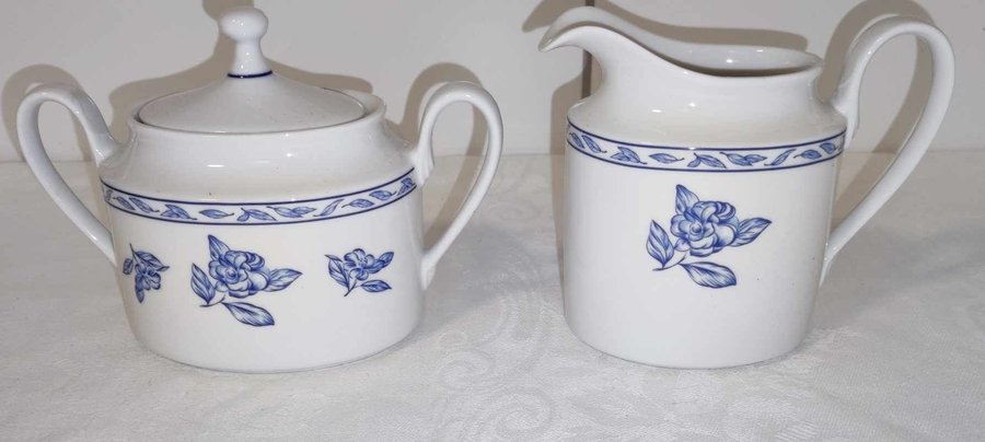 Rosenthal sockerskål mjölkkanna porslin serie Blue Elegance ~Vintage