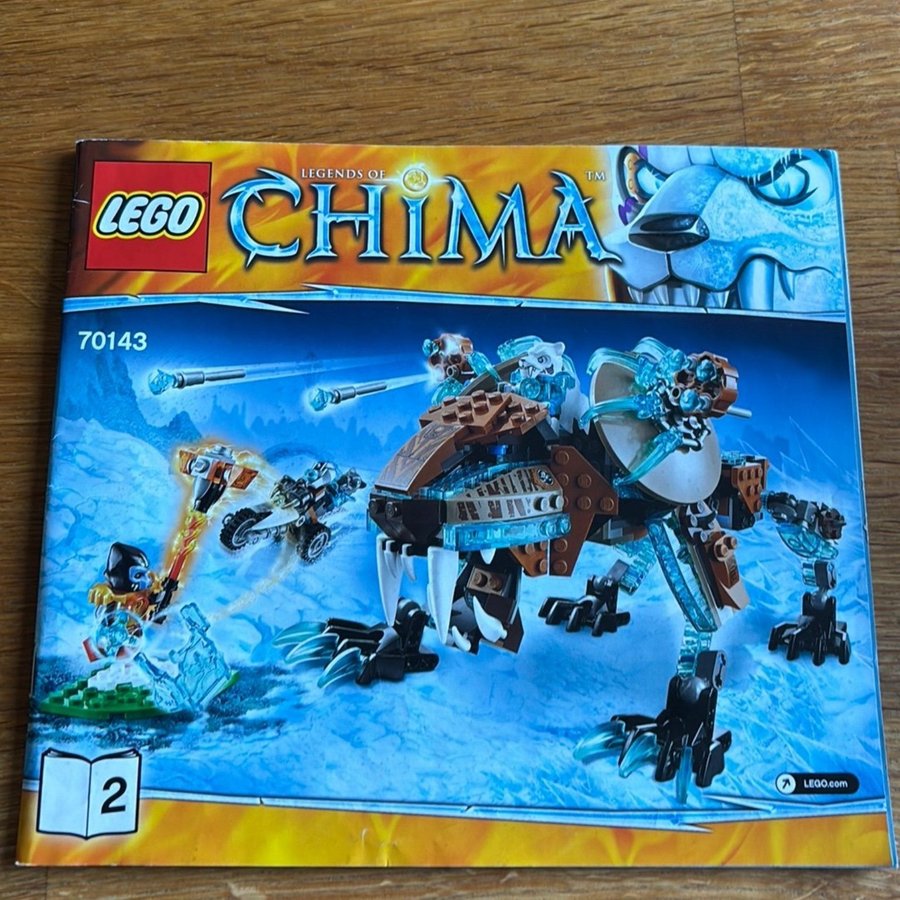 LEGO Chima 70143 - instruktions bok