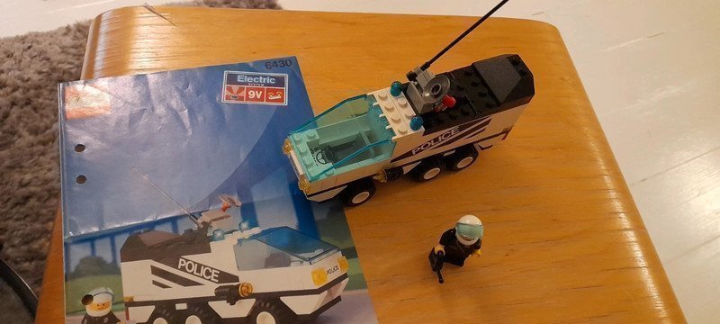 Lego 6430 Night Patroller med fungerande ljud vintage retro 90-talet polisbil