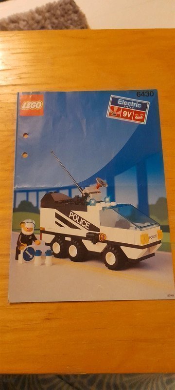 Lego 6430 Night Patroller med fungerande ljud vintage retro 90-talet polisbil