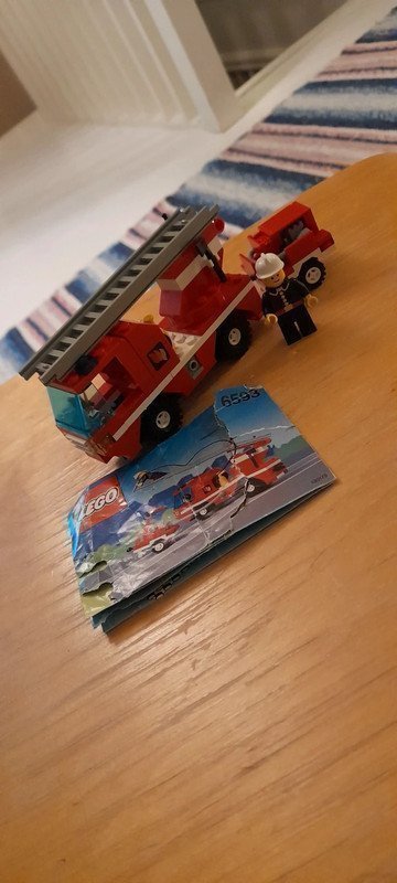 Lego 6593 Blaze Battler vintage retro 90-talet brandbil brandstation