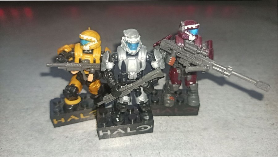 4st Oöppnade Mega Bloks Halo Metallic Series IV Drop Pods från 2016